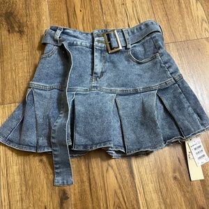 Mini skirt denim
